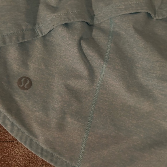 Lululemon speed up shorts in a frosty blue color. - Picture 6 of 7